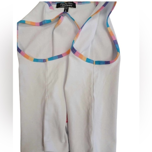 Dolls Kill X Care Bears Sleeveless Cropped Tank Top Size Large - Picture 6 of 9